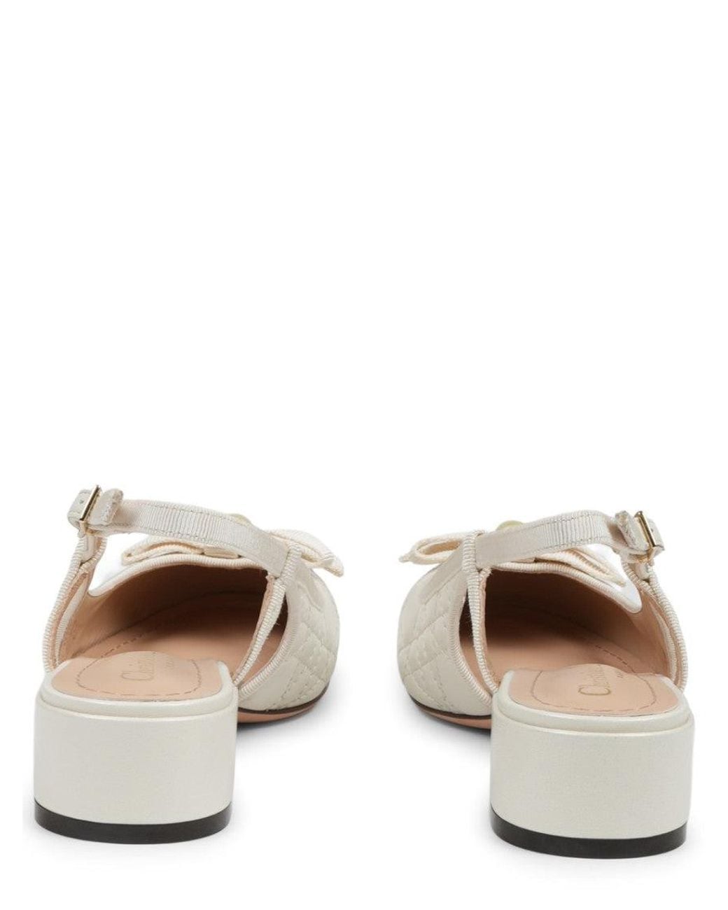 Dior Natural Quilted Ballet Flats