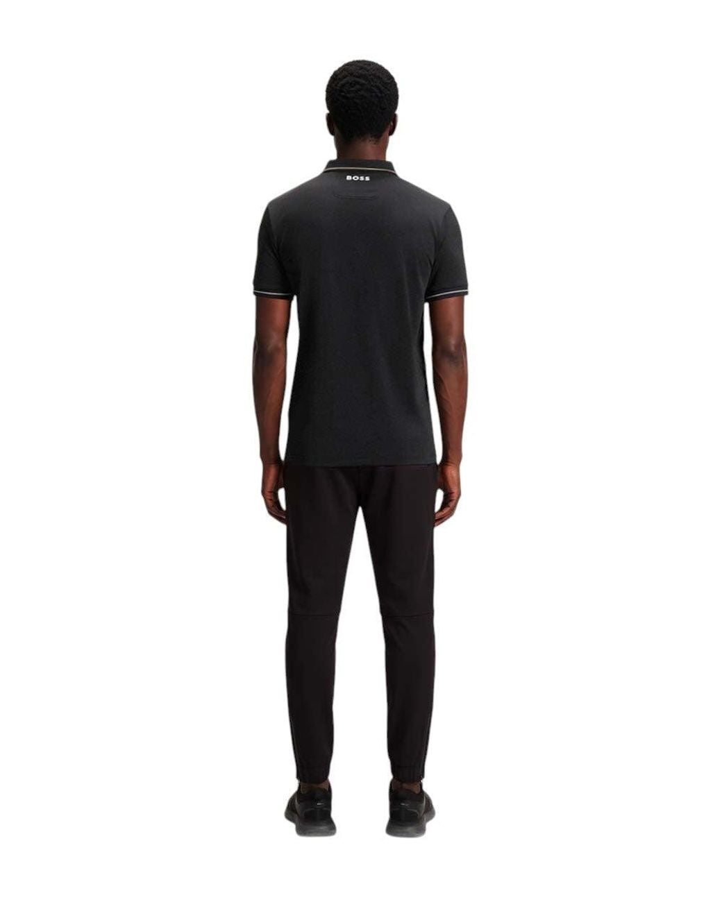 Boss Black Stretch Polyester Polo for men