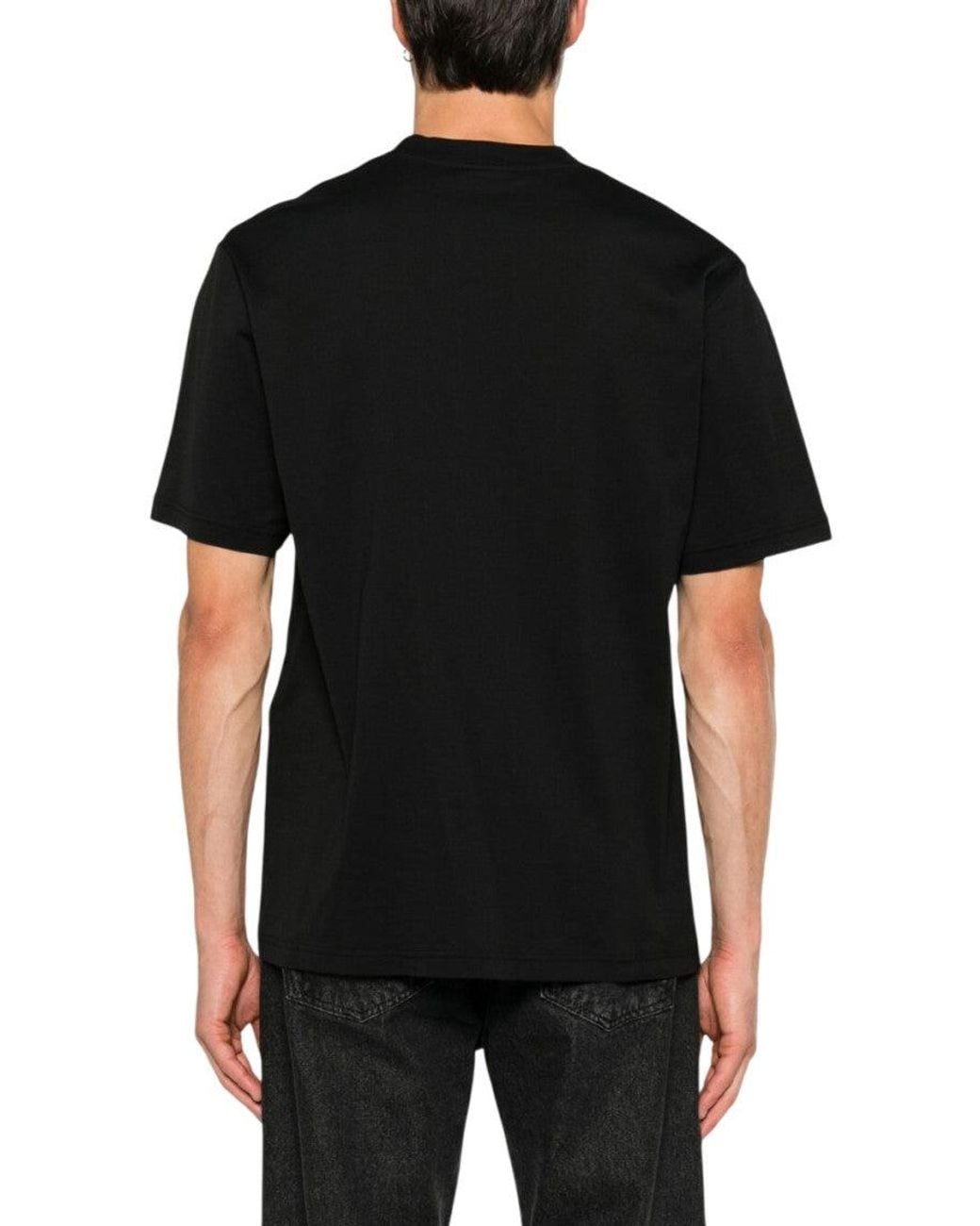 Gucci Black Crew Neck Logo T-Shirt for men
