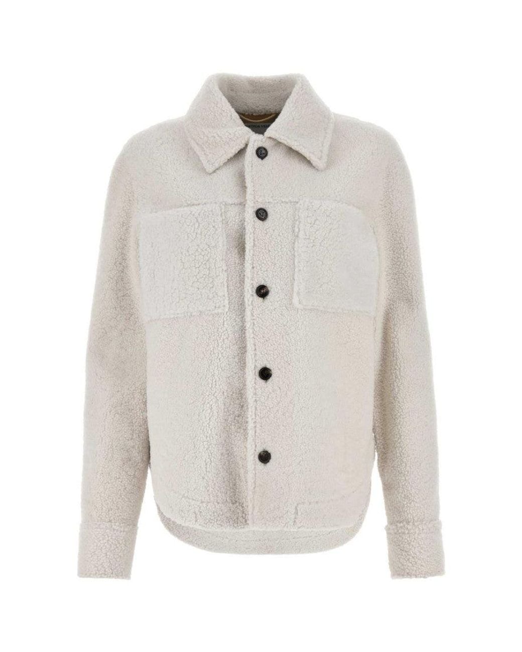 Bottega Veneta White Wool Jacket