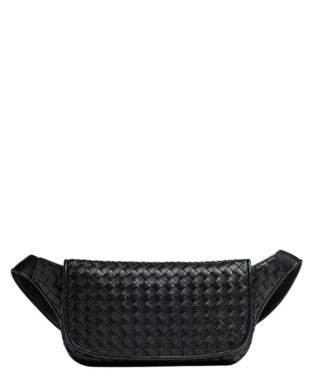 Bottega Veneta Black Veneto Small Crossbody Bag for men