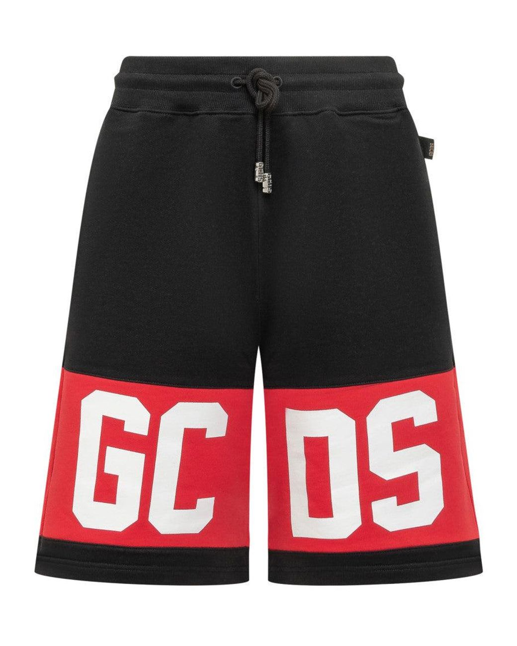Gcds Black Logo Shorts for men