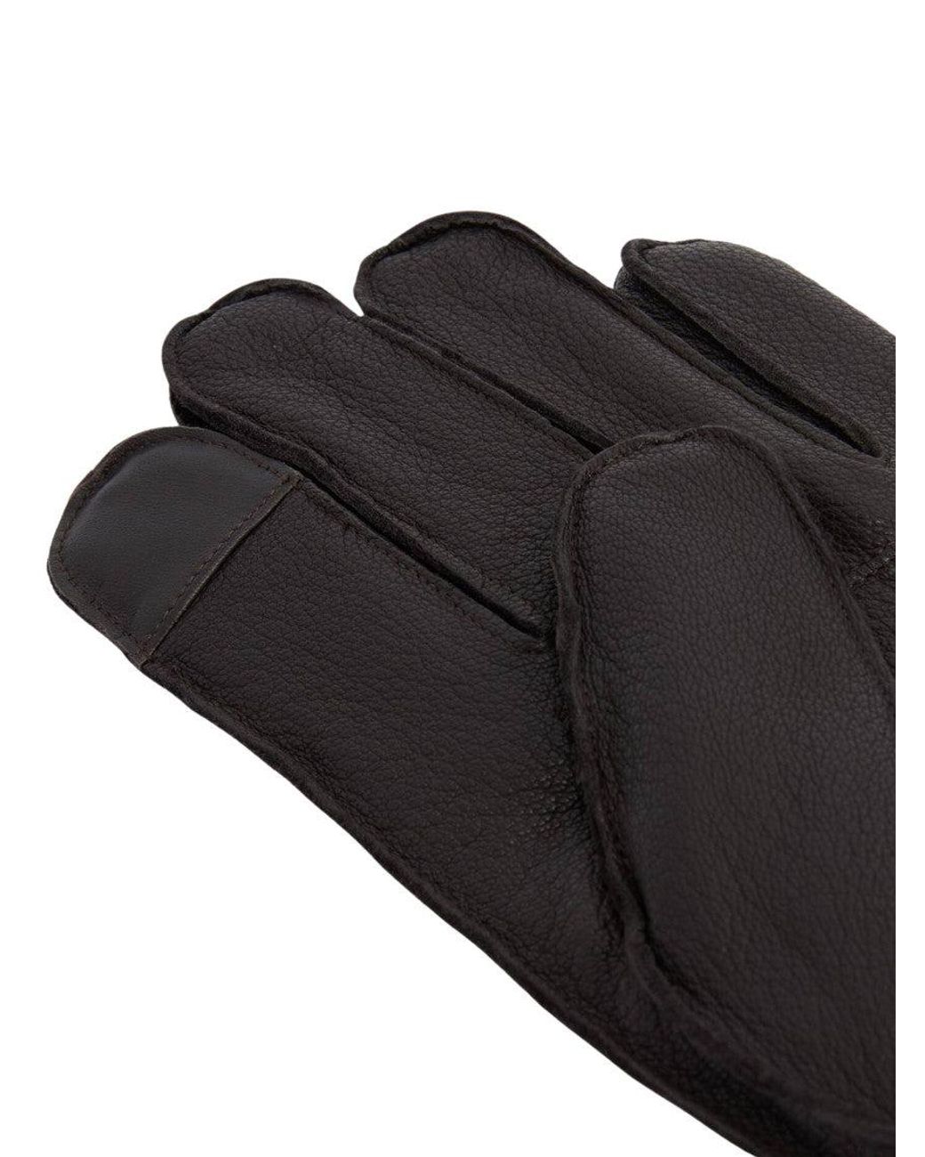 Barbour Black Highfield Gloves for men
