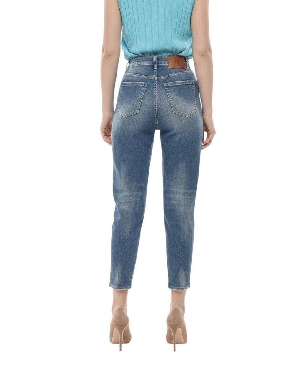 DSquared² Blue Slim High Rise Jeans