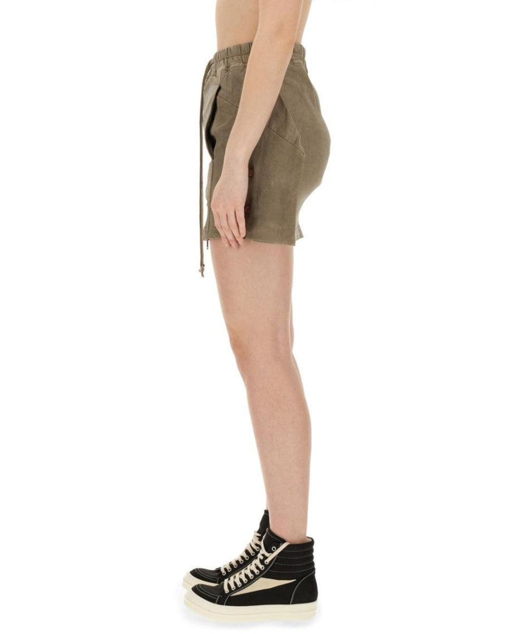 Rick Owens Green Mini Lido Skirt