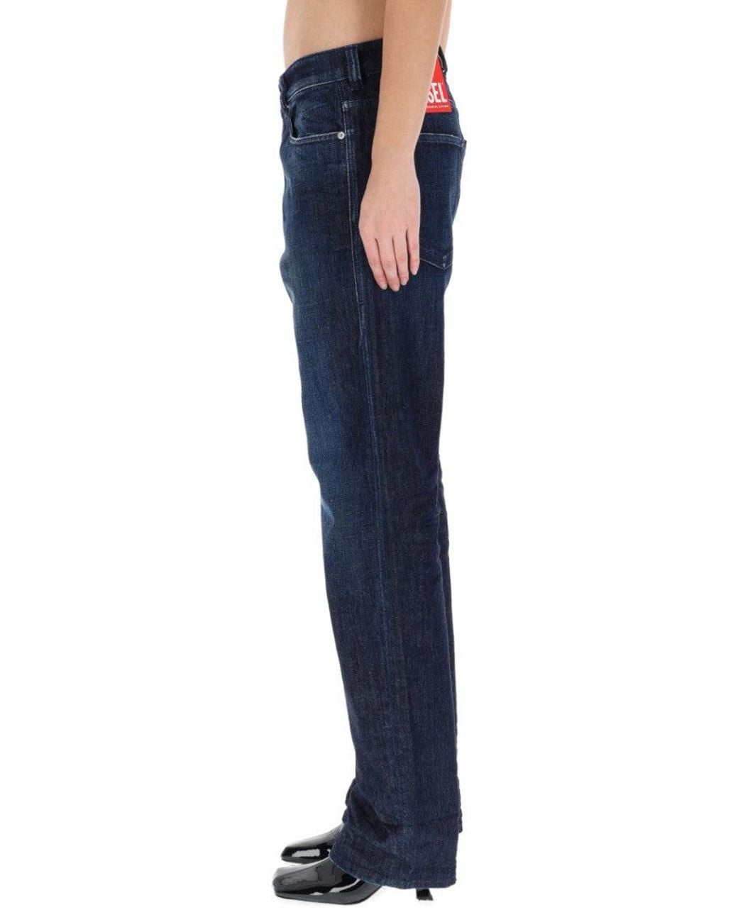 DIESEL Blue Denim Regular Mid Rise Jeans