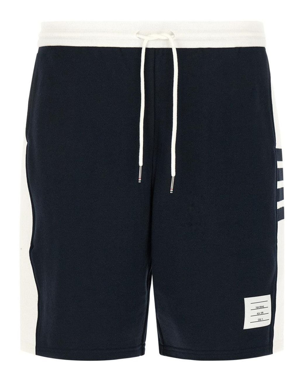 Thom Browne Blue Cotton Bermuda Shorts for men