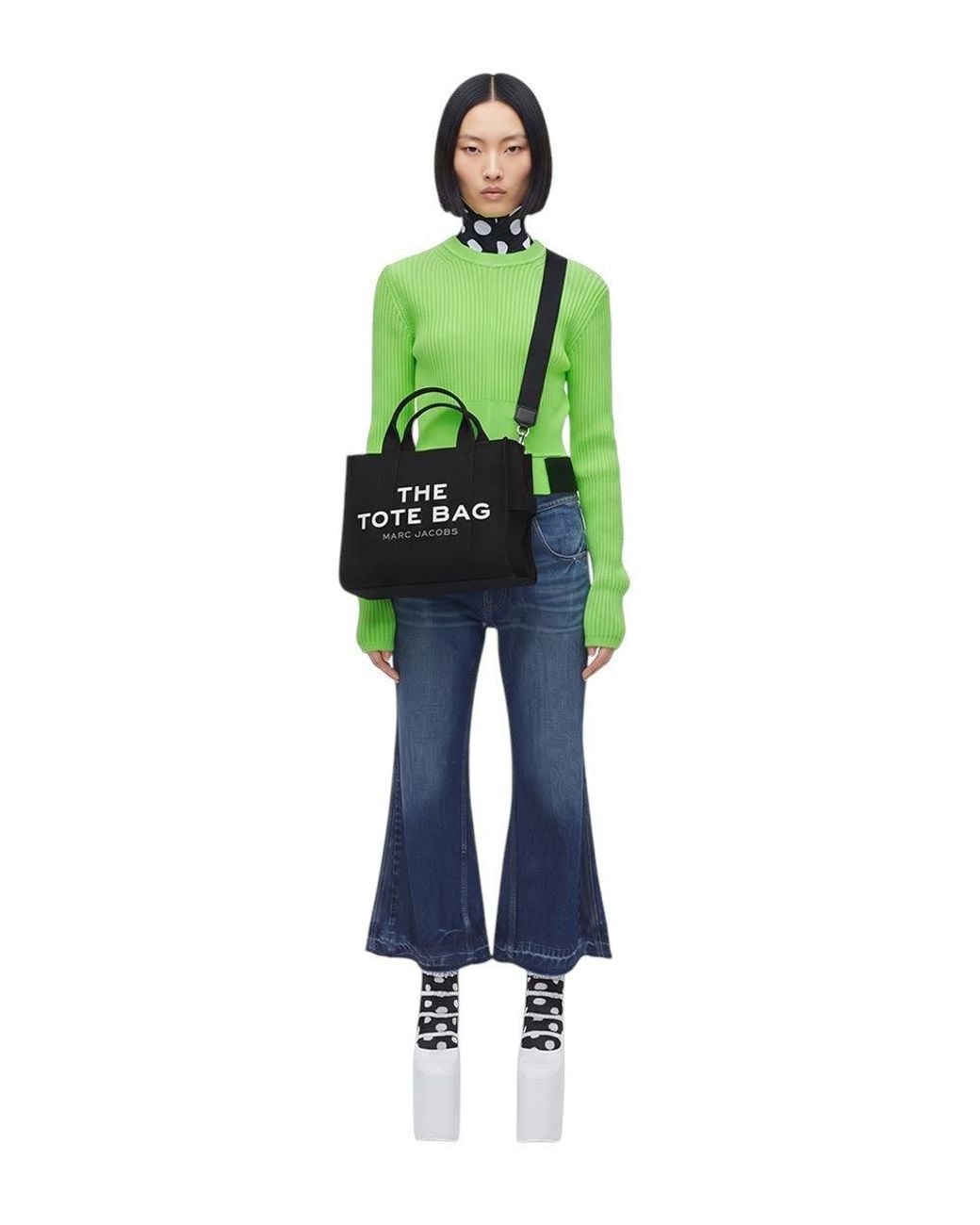 Marc Jacobs Black The Top Zip Medium Tote