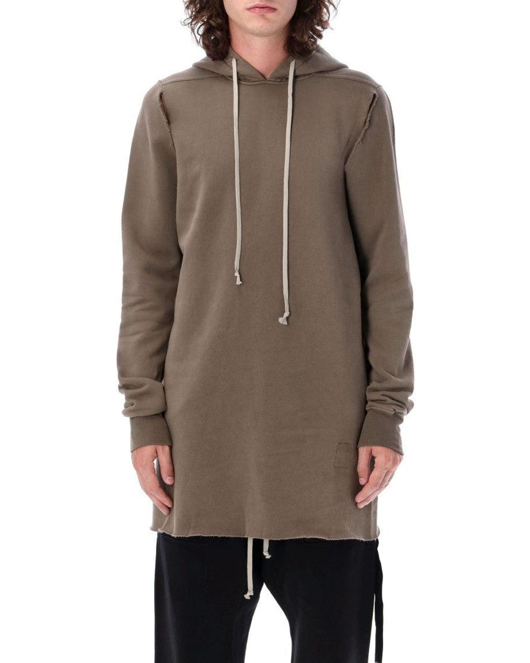 Rick Owens Brown Oversized Hoodie for men