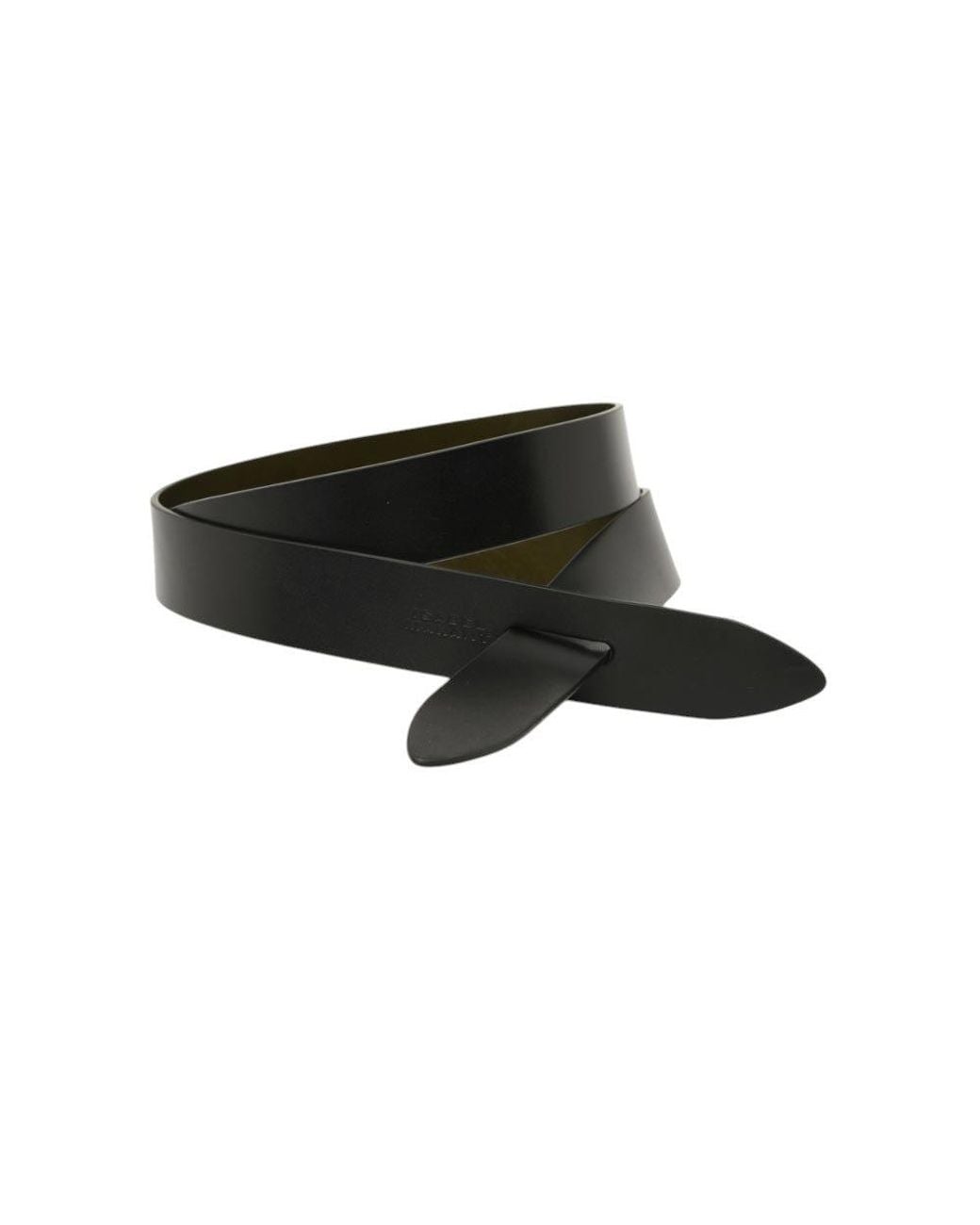 Isabel Marant Black Logo Knot Detail Belt