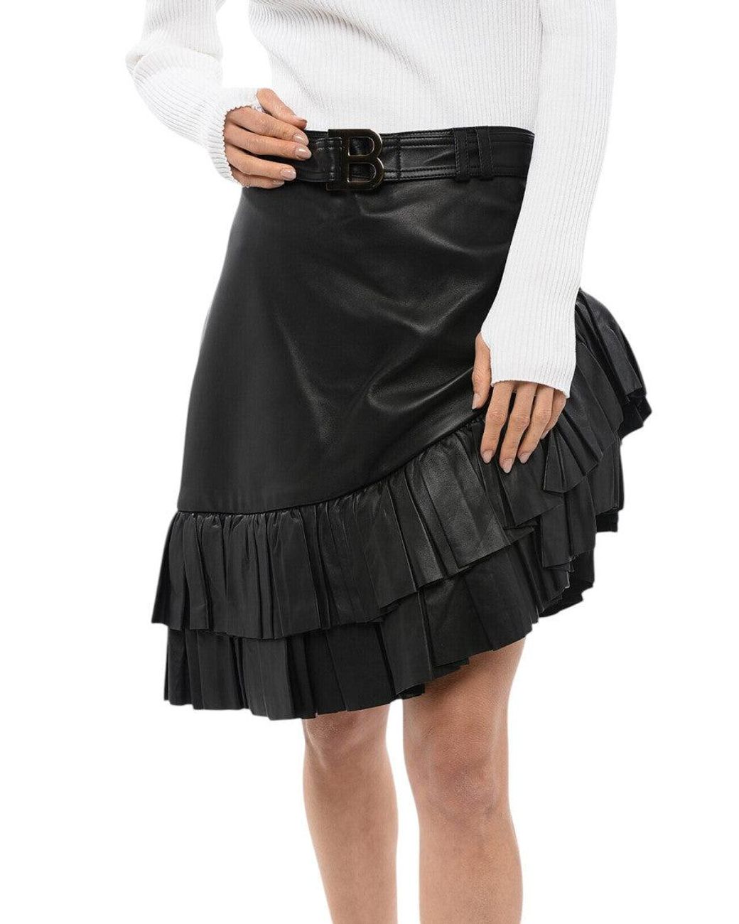 Balmain Black Above Knee Skirt