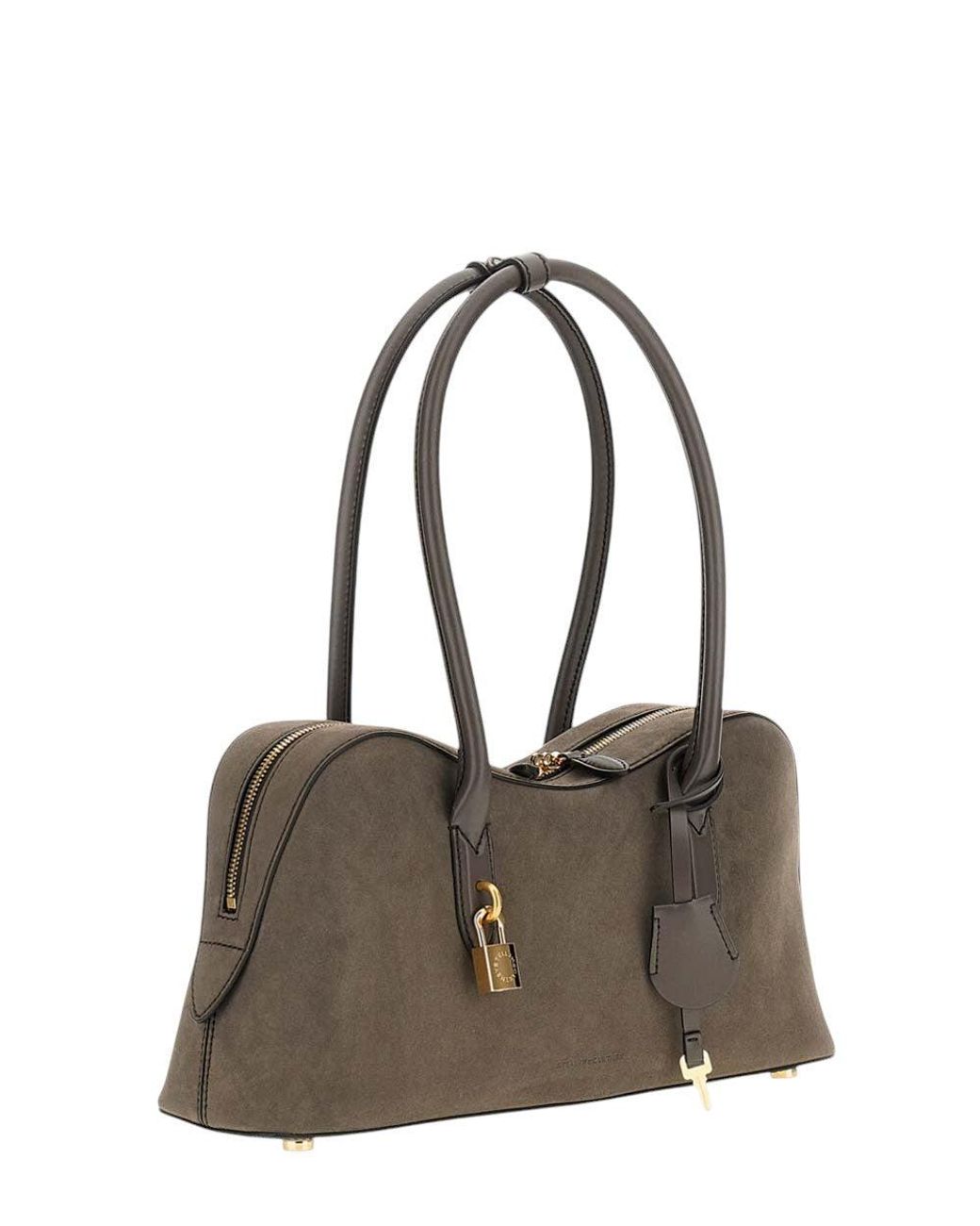 Stella McCartney Brown Dark Ryder Large Shoulder Bag