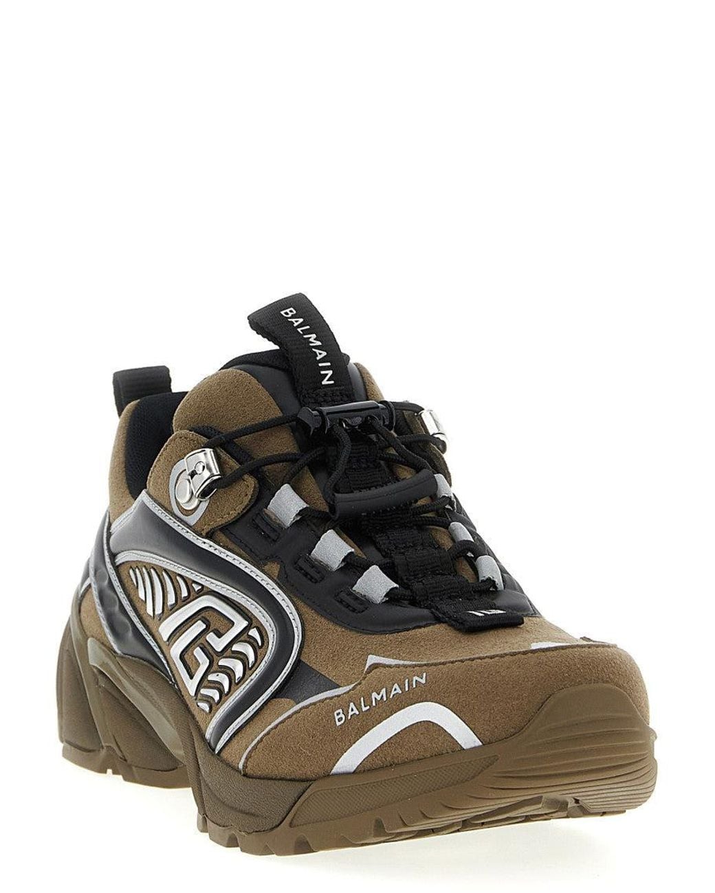 Balmain Black 'Cosmic Dust' Sneakers