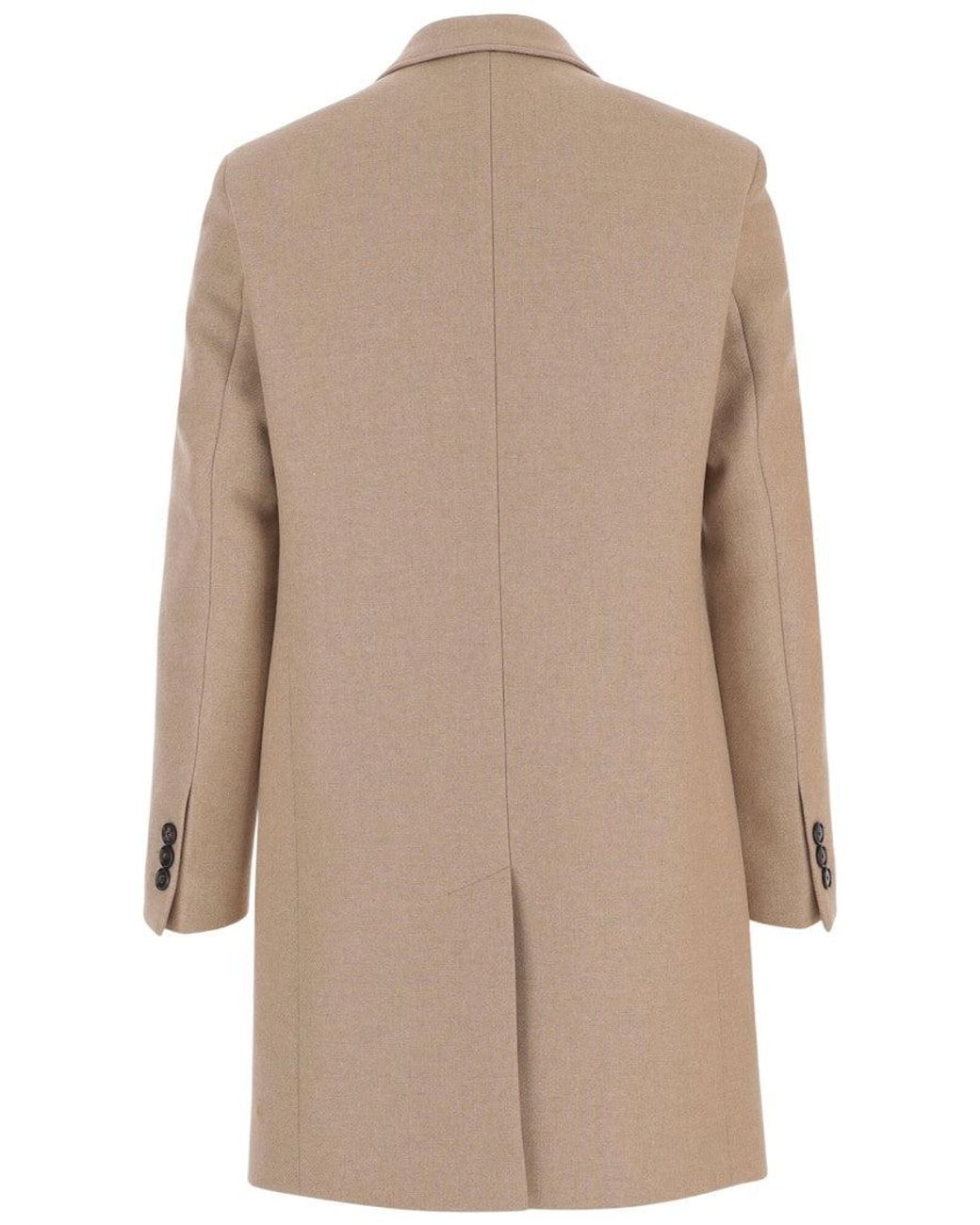 Boss Natural Single Breasted Coat for men