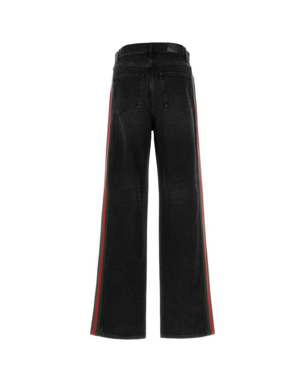 Gucci Black Loose High Rise Jeans for men