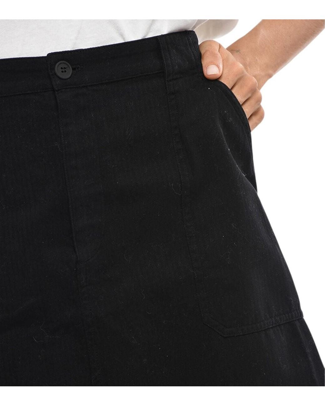 A.P.C. White Solid Above Knee Skirt