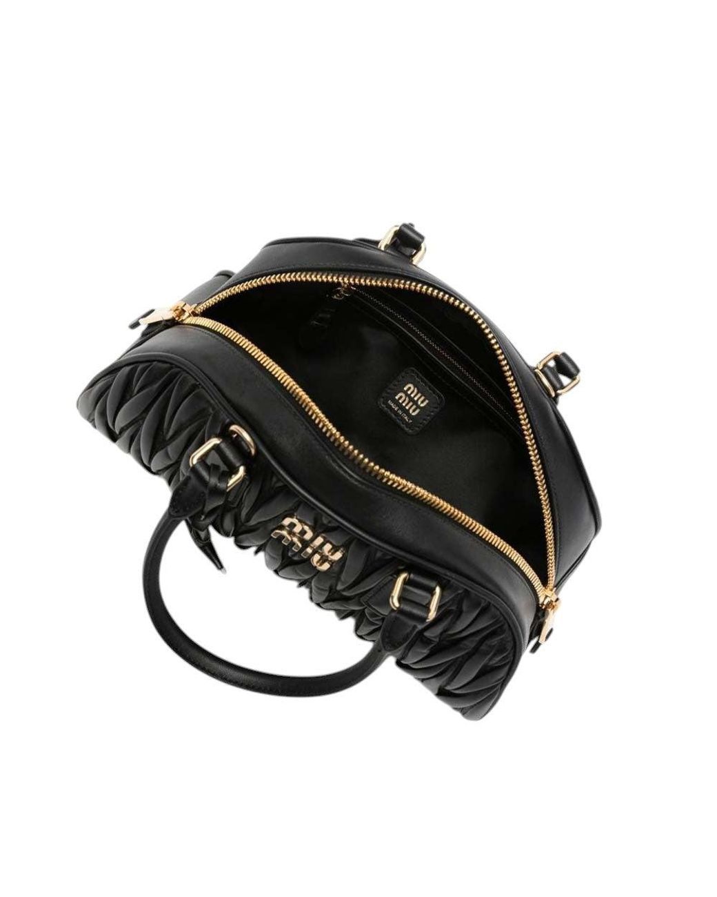Miu Miu Black Arcadie Medium Shoulder Bag