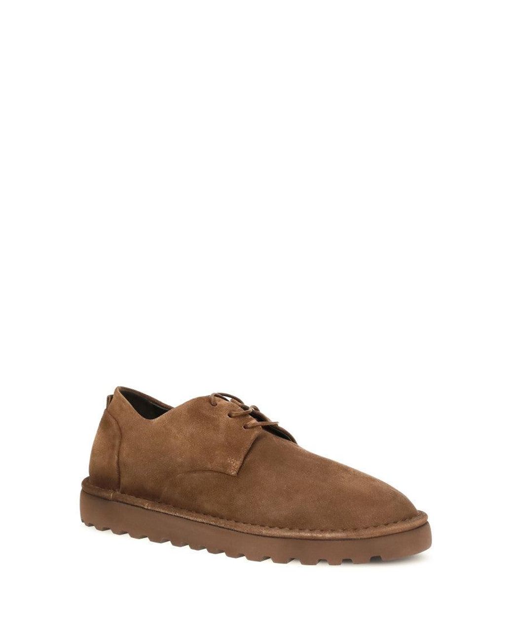 Marsèll Brown Alta Suede Dress Shoes for men