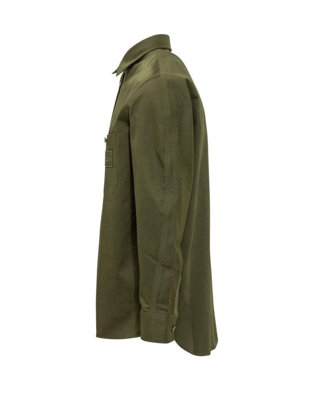 Givenchy Green Regular Solid Shirt for men