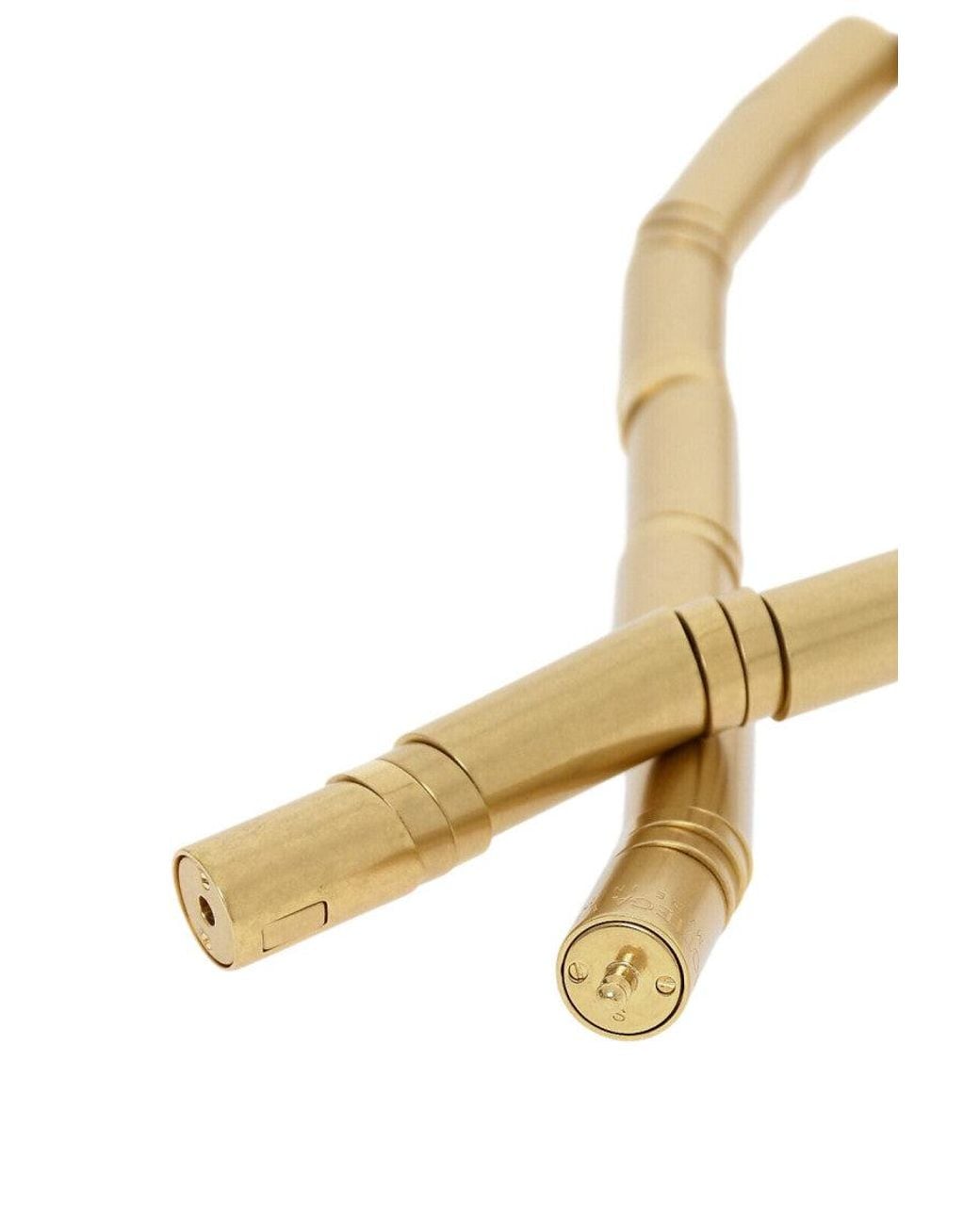 Bottega Veneta Metallic Golden Solid Elasticated Metal Belt