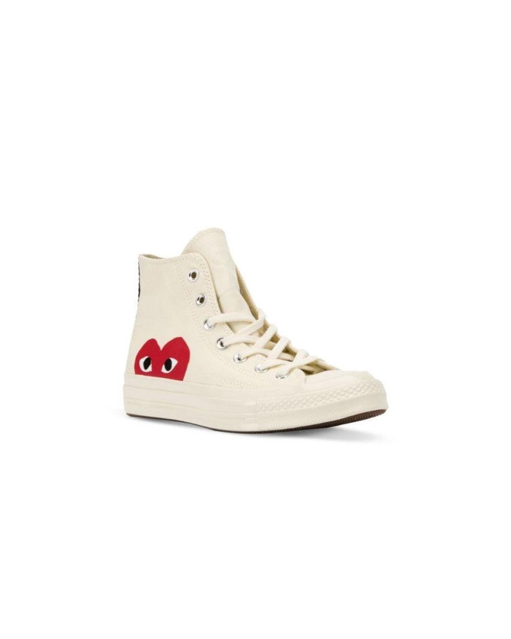 Comme des Garçons Pink Chuck Taylor High-Top Sneakers for men