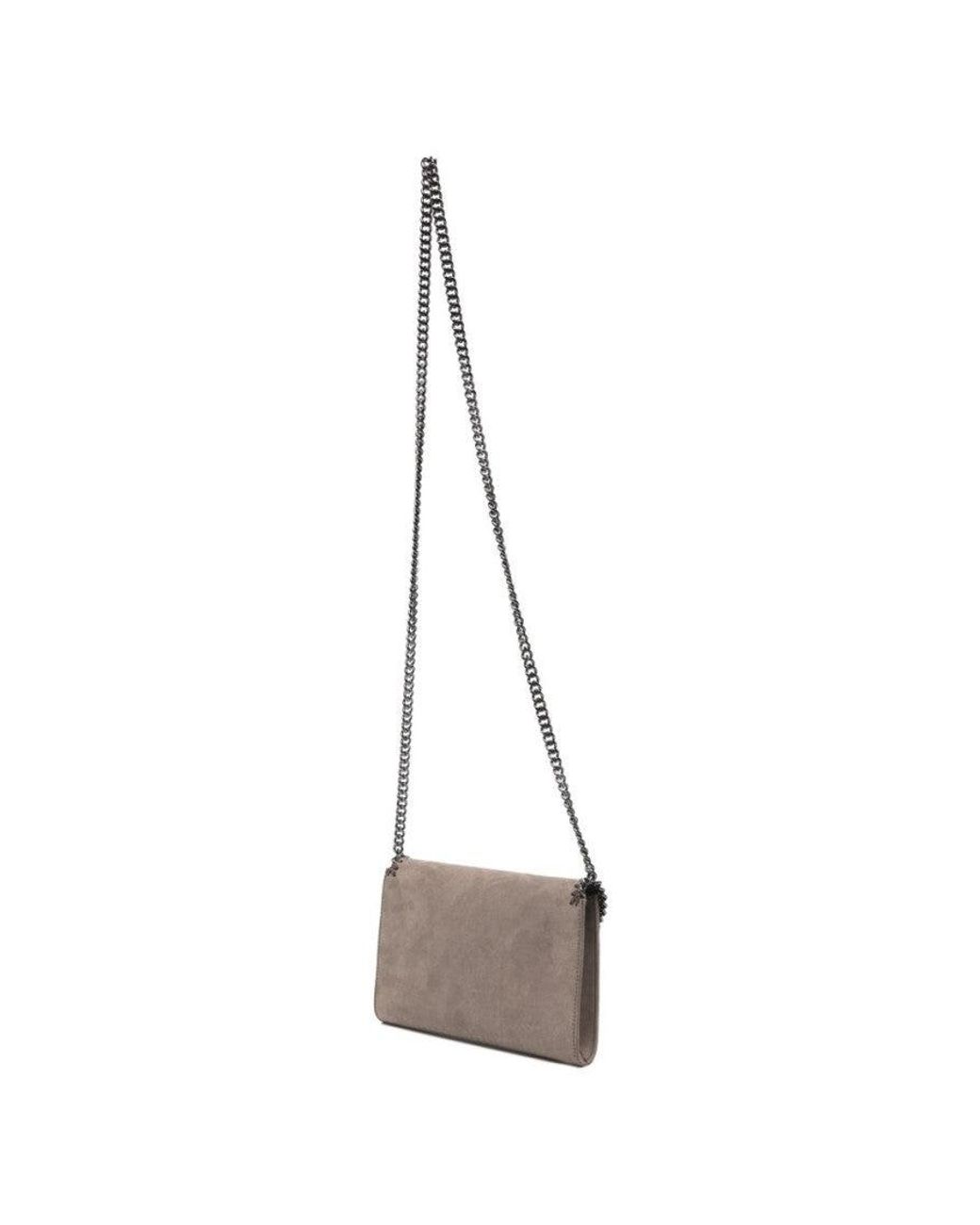Stella McCartney White Taupe Falabella Small Crossbody Bag
