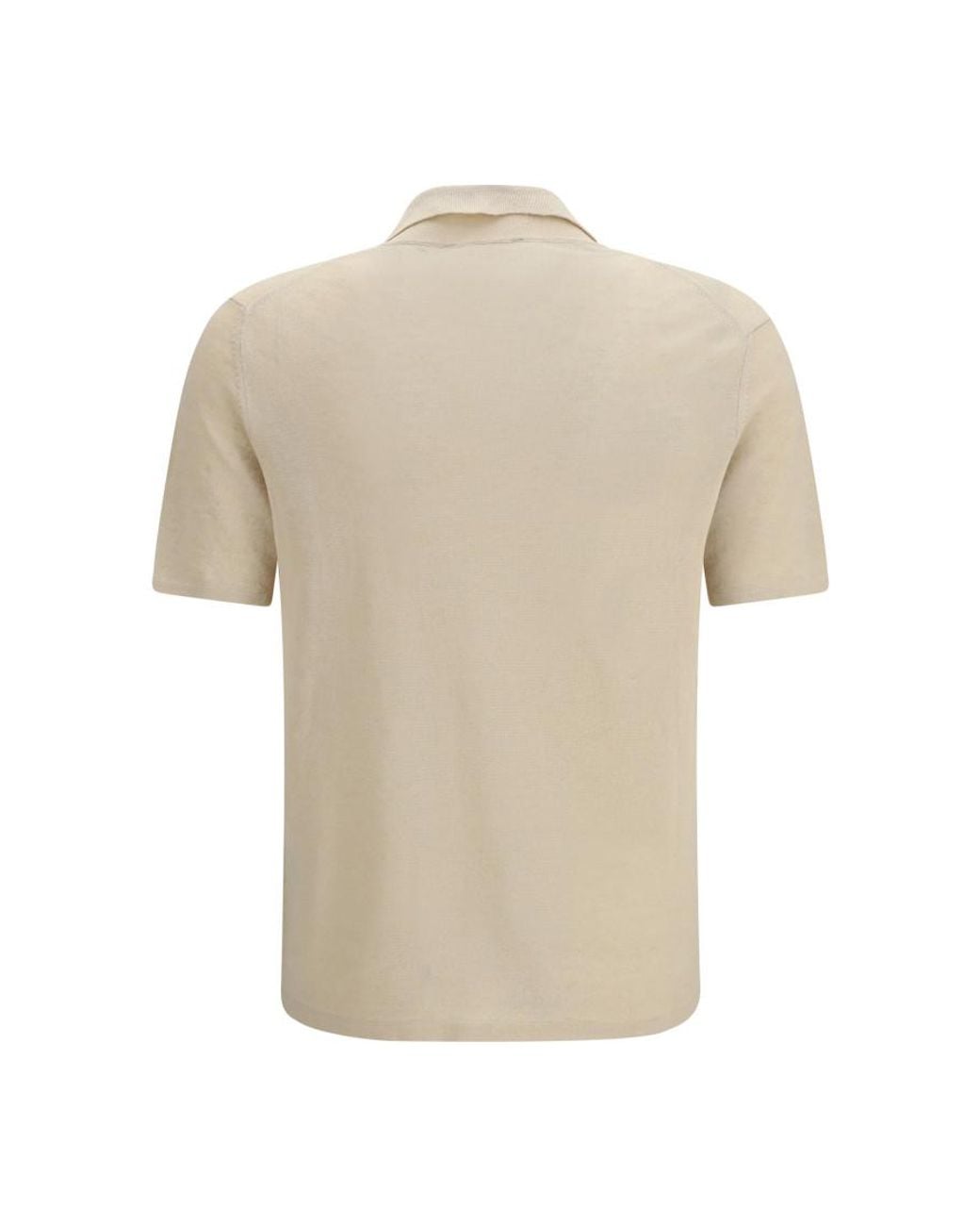 Roberto Collina White Light Solid Polo for men