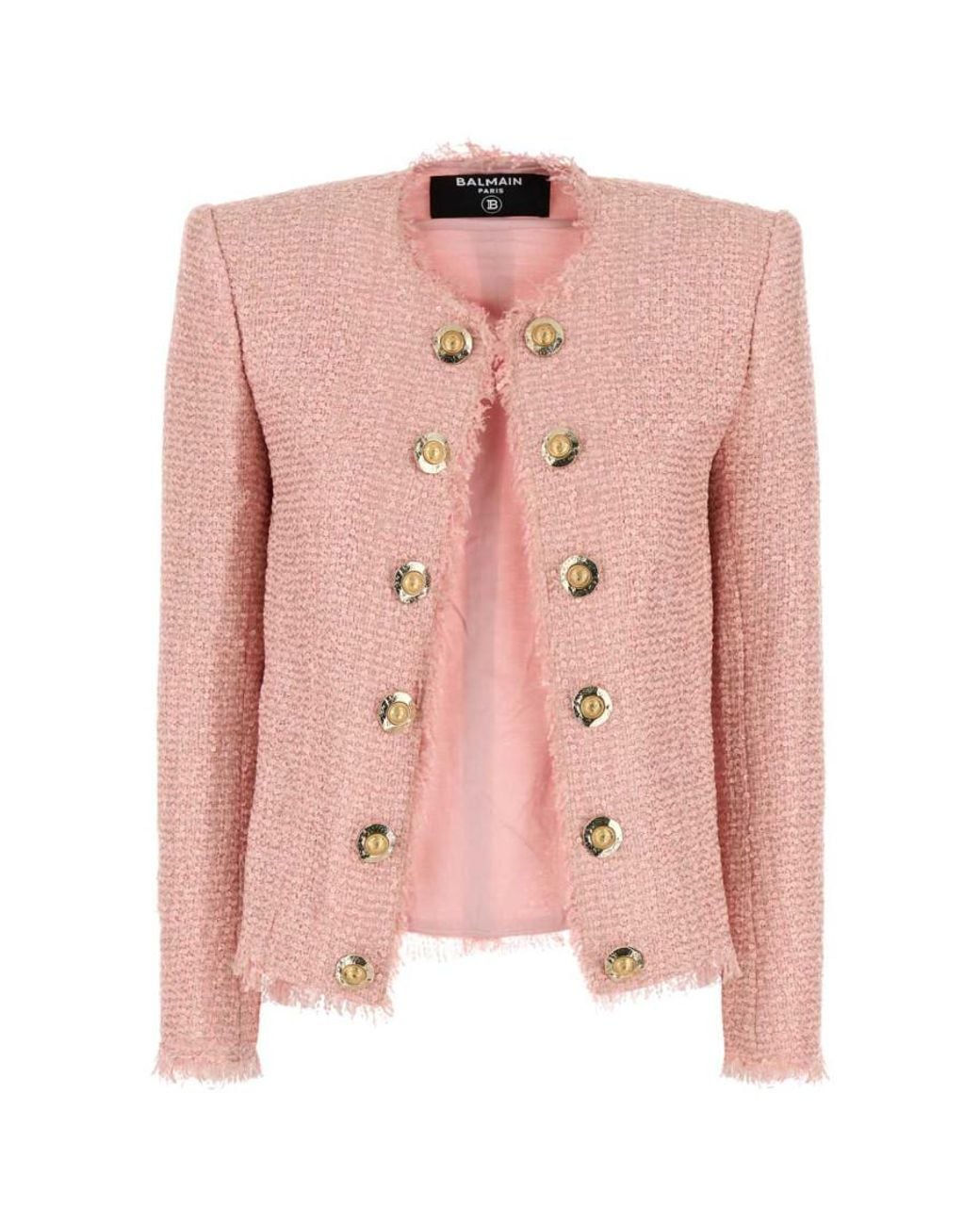 Balmain Pink Tweed Blazer