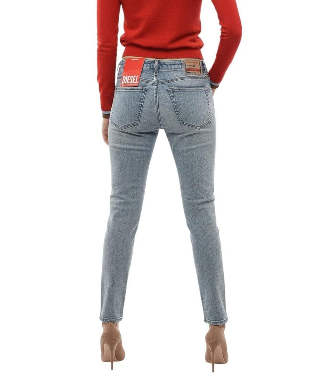 DIESEL Red Sky Skinny Mid Rise Jeans