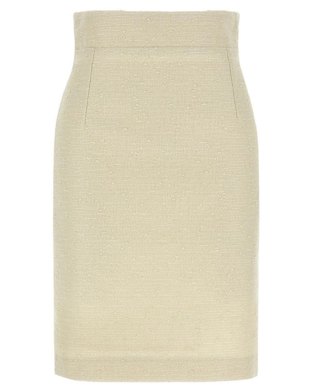 Tagliatore Natural Cotton Midi Skirt
