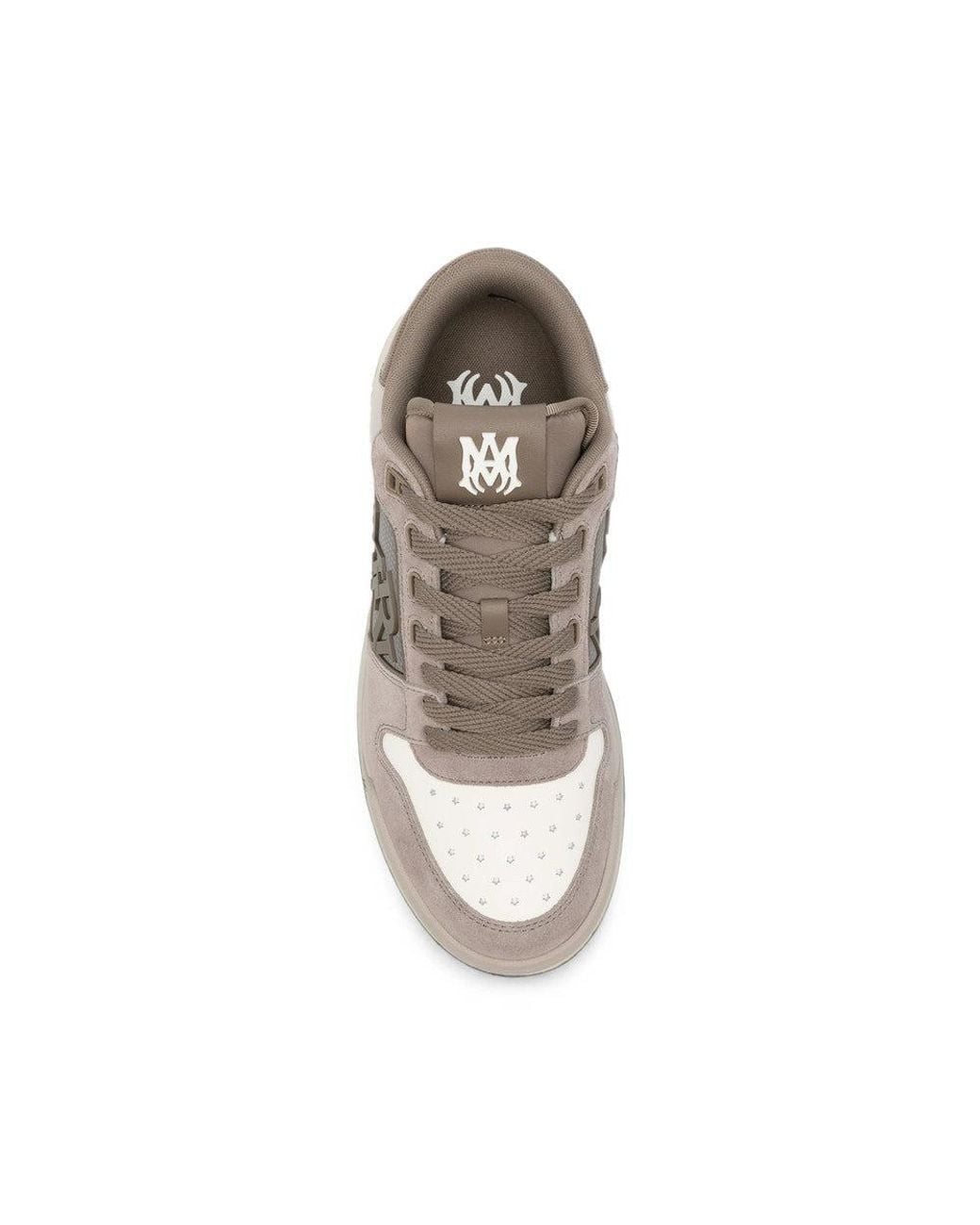 Amiri Gray Color Block Panelled Sneakers for men