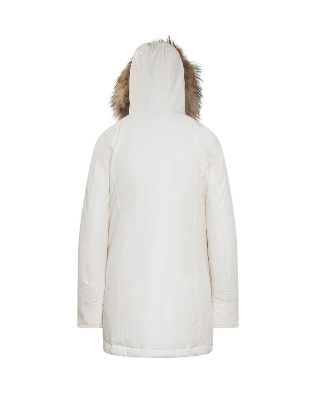 Woolrich White Mini Down Puffer Jacket