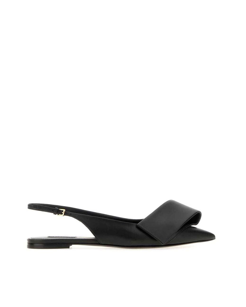 Givenchy Black Ribbon Ballet Flats