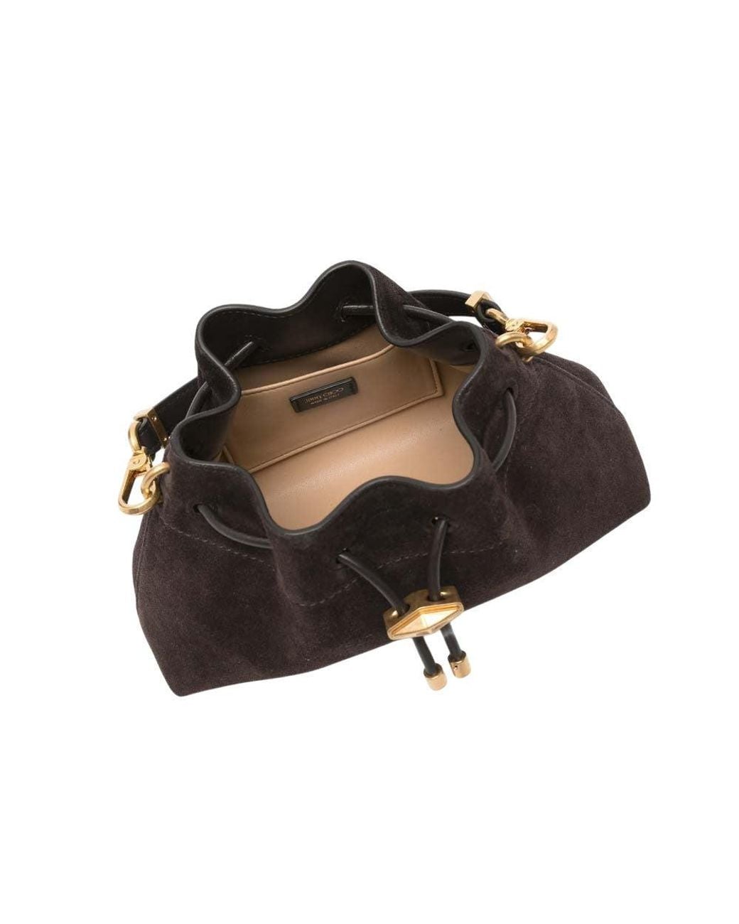 Jimmy Choo Black Dark Cinch Small Shoulder Bag