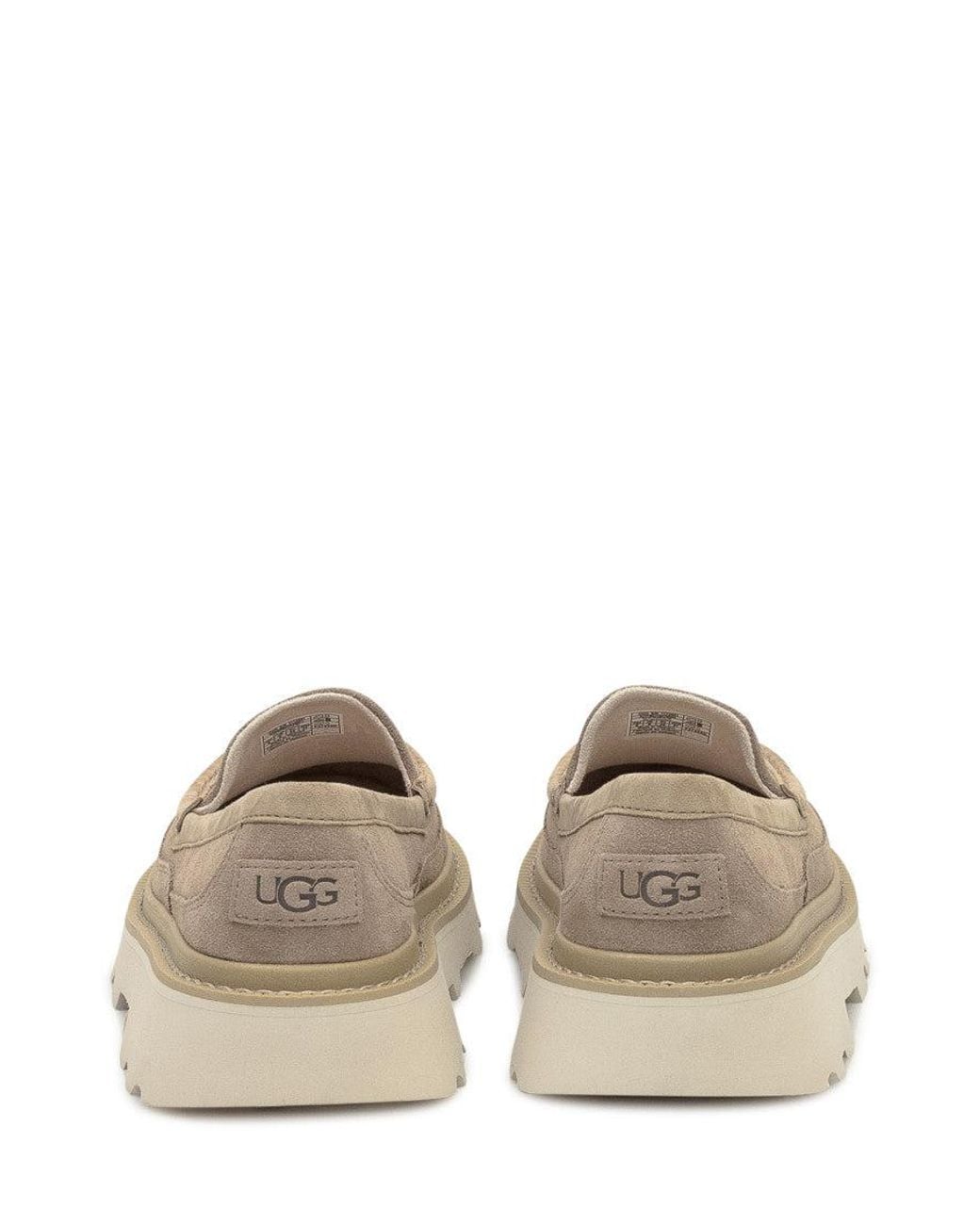 Ugg Gray Solid Chunky Loafers for men