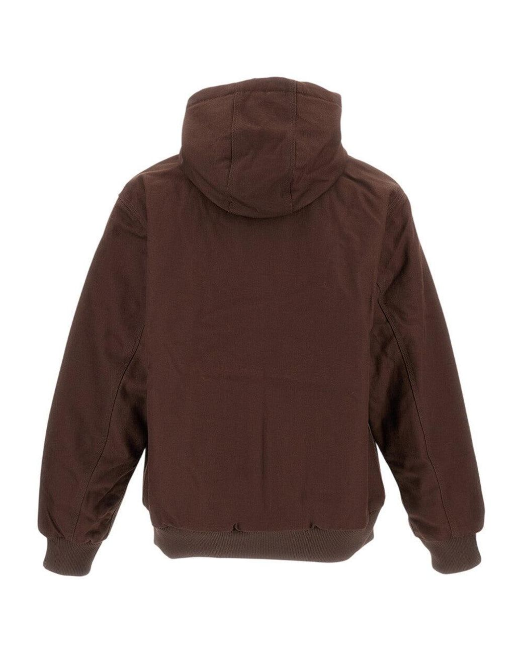 Carhartt Brown Zip Up Hood Jacket for men