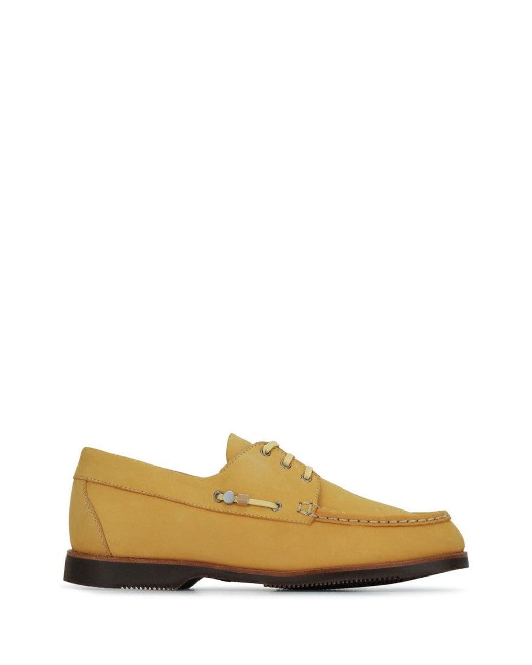 Jacquemus Yellow Round-Toe Loafers for men