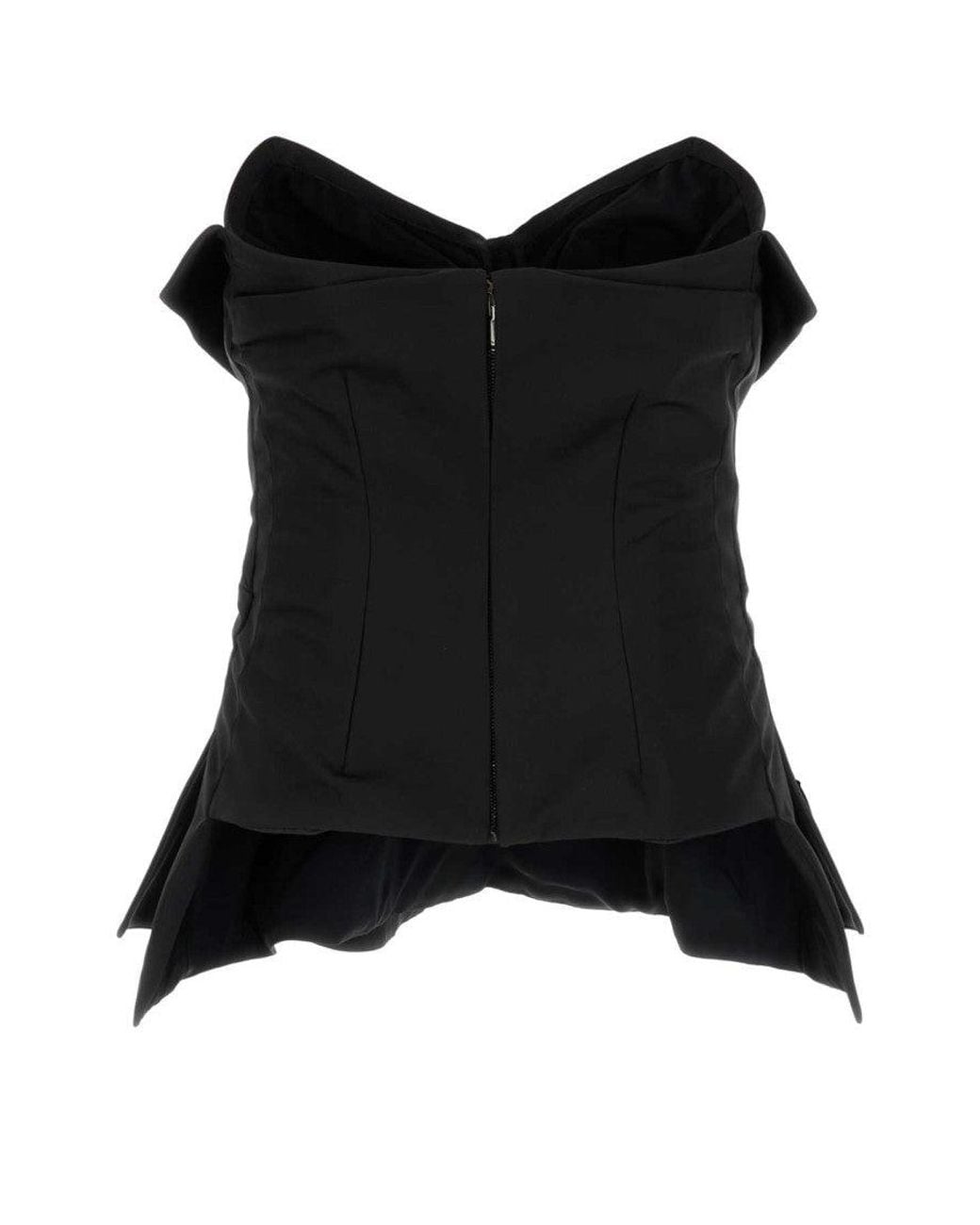 McQueen Black Corset Top