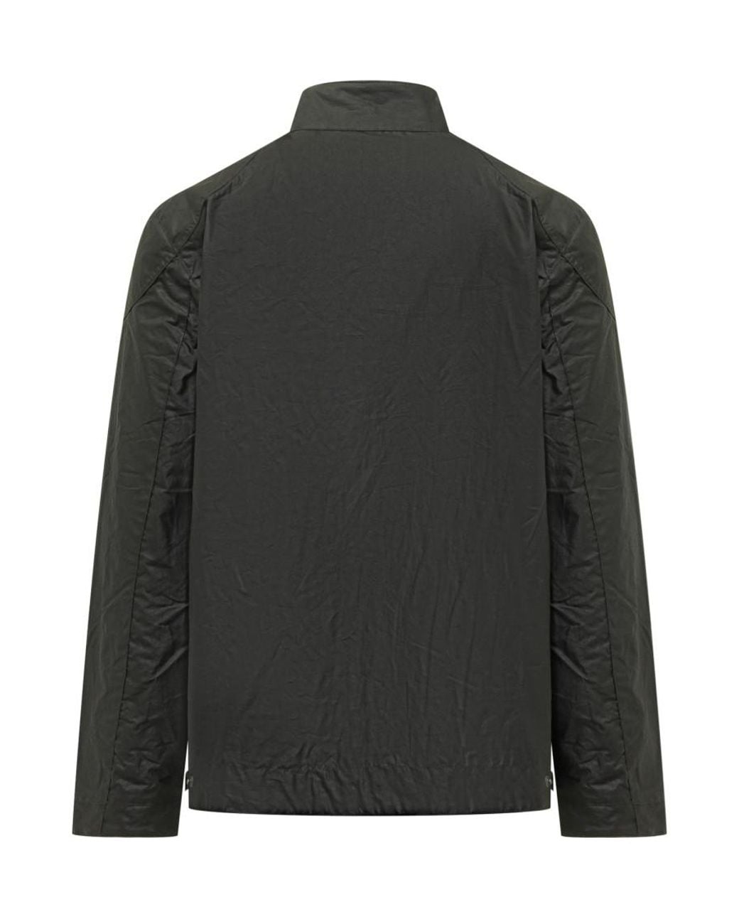 Barbour Black Solid Mandarin Collar Jacket for men