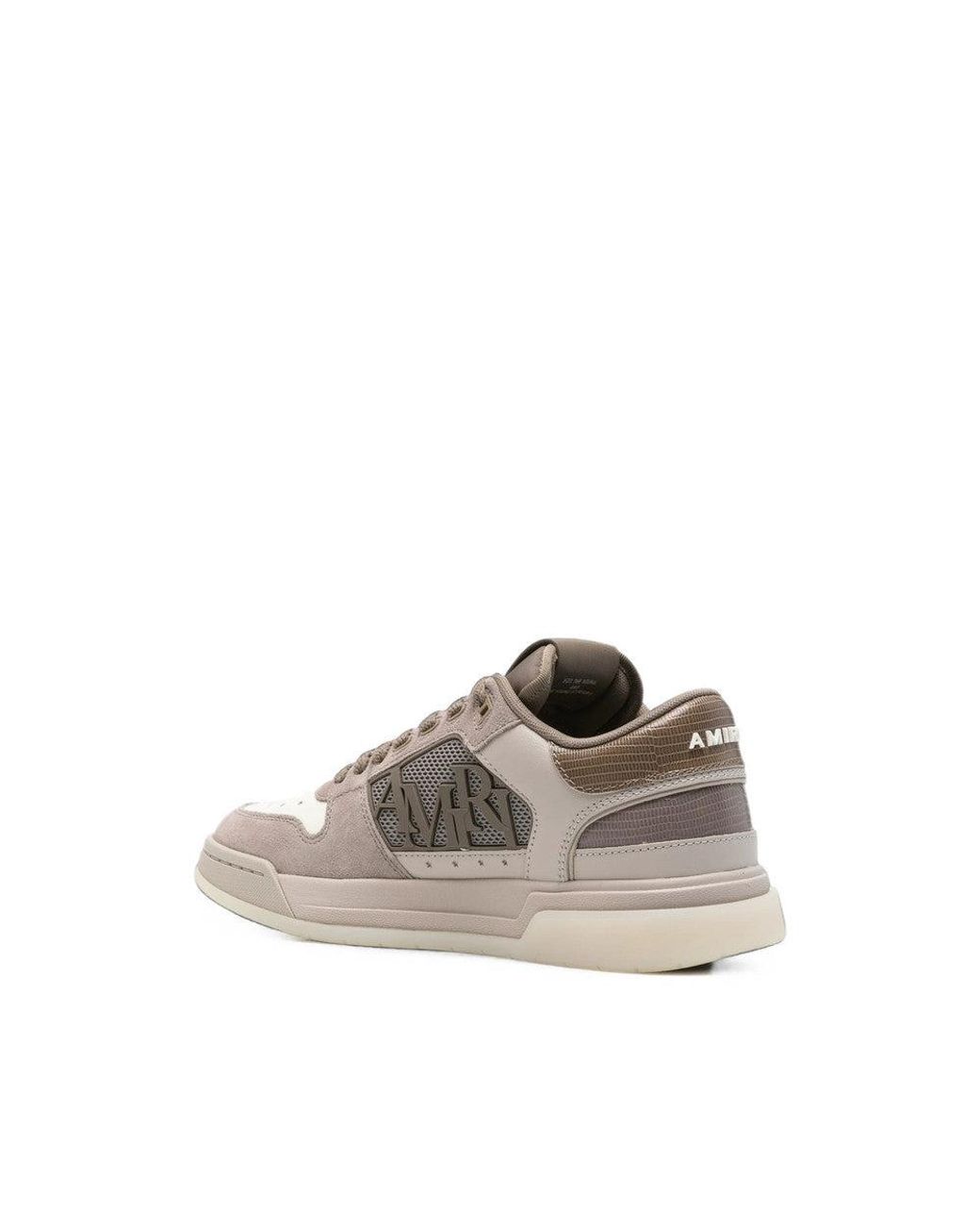 Amiri Gray Color Block Panelled Sneakers for men