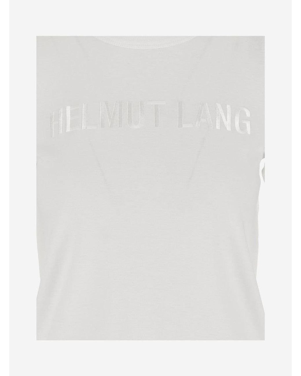 Helmut Lang White Logo T-Shirt