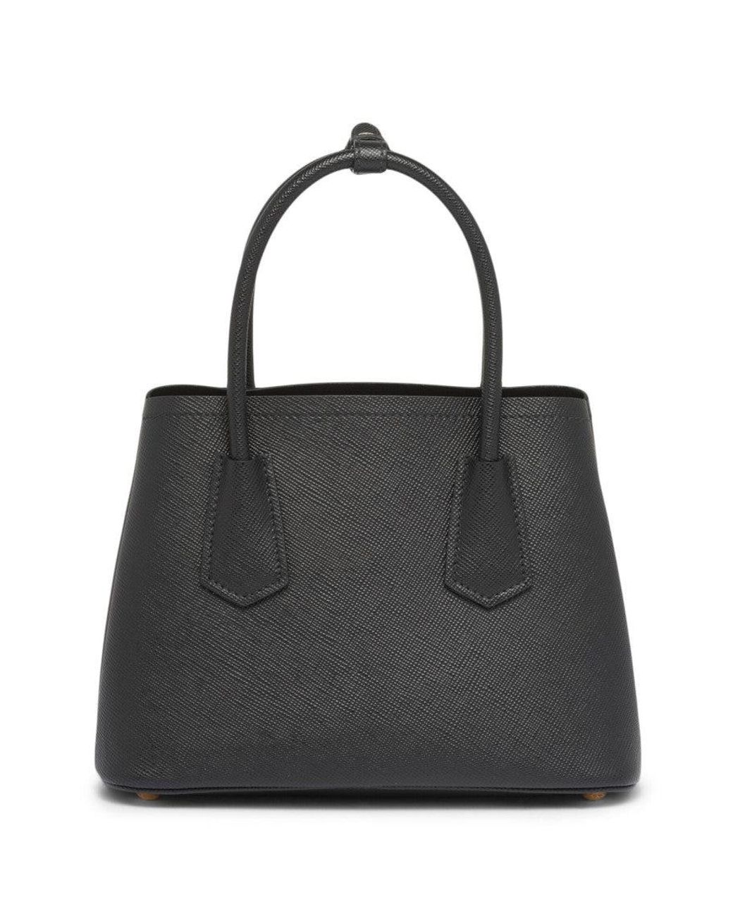 Prada Black Double Saffiano Leather Satchel