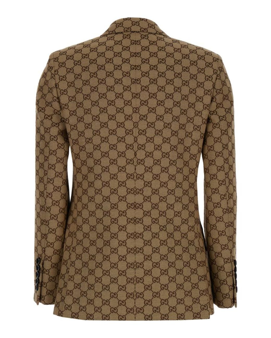 Gucci Brown Single-Breasted Jacket