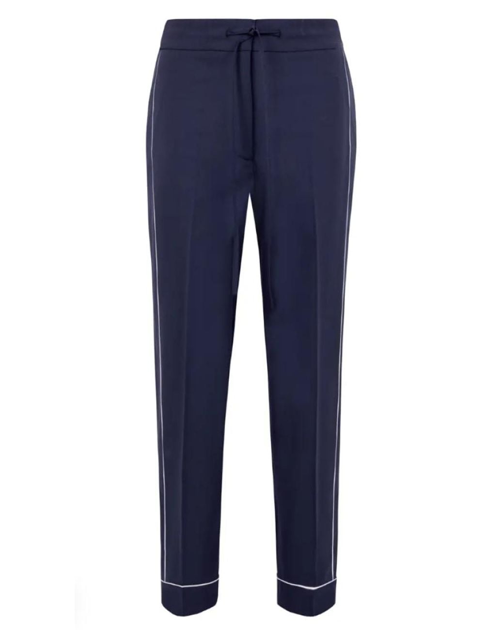 P.A.R.O.S.H. Blue Regular Fit Trouser