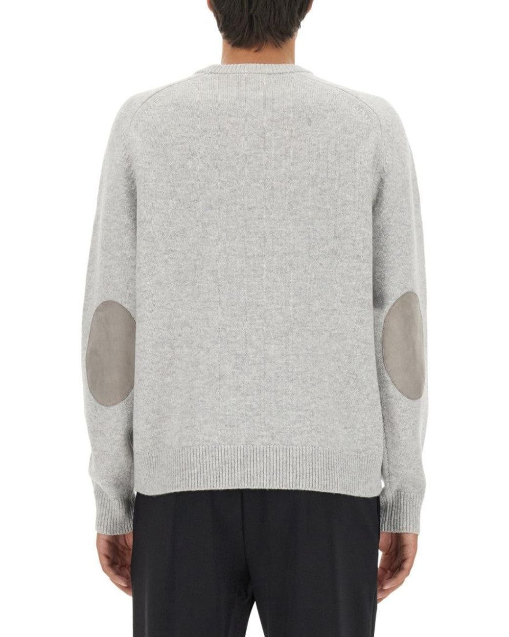 Theory Gray Crew Neck Sweater for men