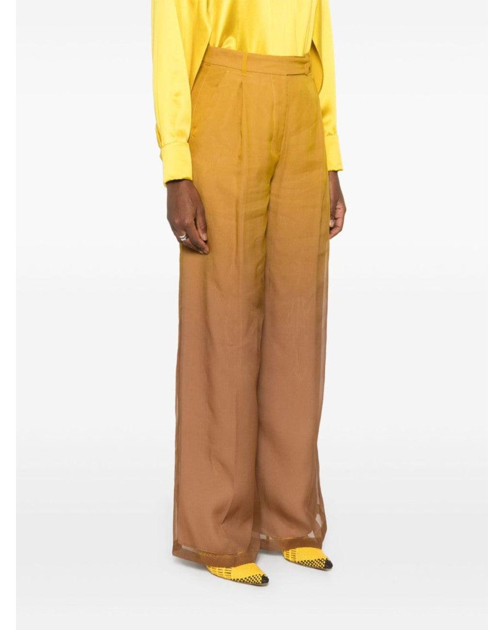 Max Mara White Baffo Trousers