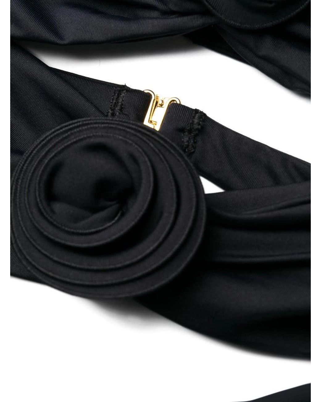 LaRevêche Black Embellished Swimwear