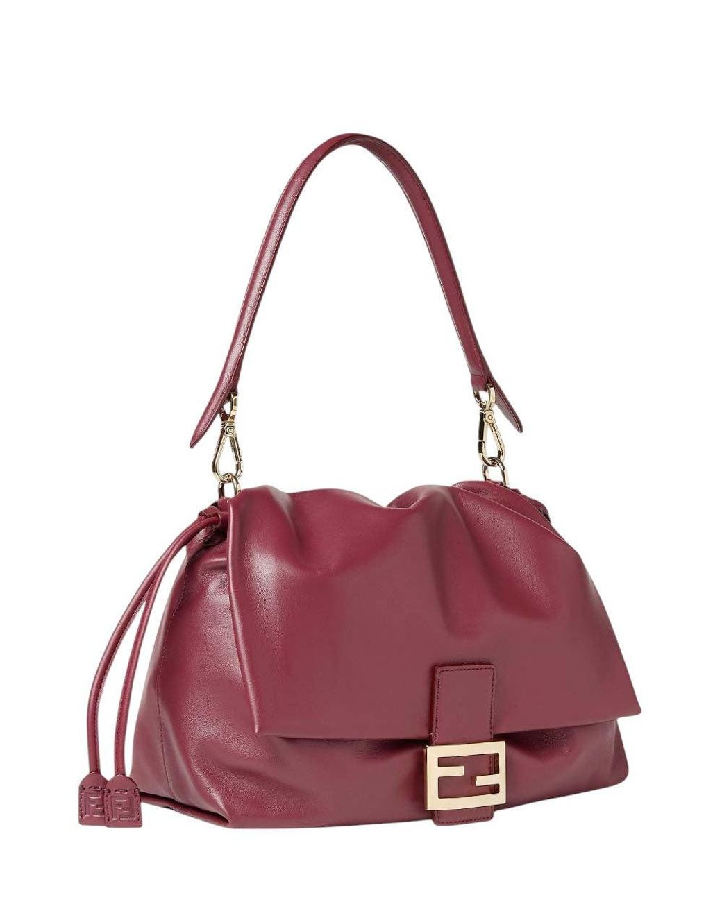 Fendi Purple Baguette Soft Large Shoulder Bag