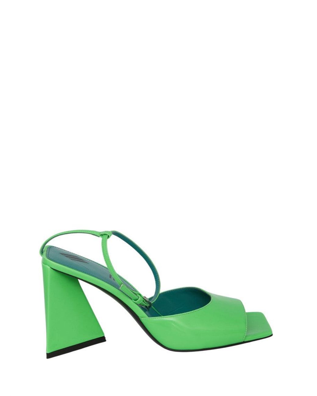 The Attico Green Piper Heels