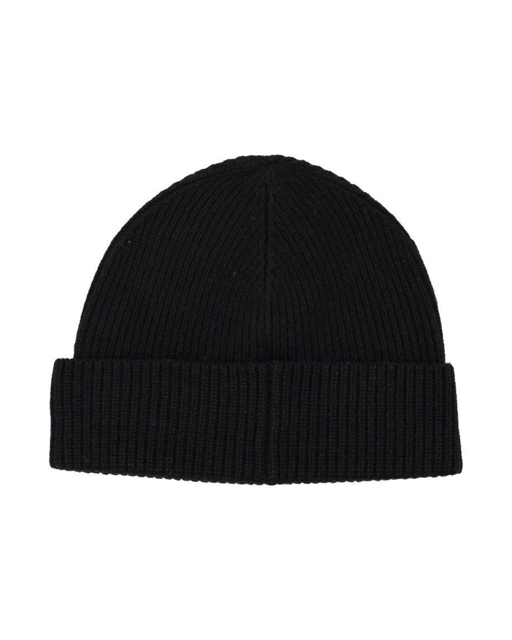 Polo Ralph Lauren Black Knitted Beanie Cap for men